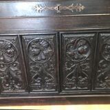 Low gothic style buffet epoque louis xiii
