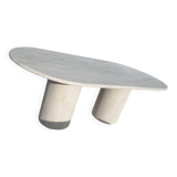 Travertine dining table