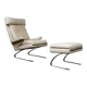 Leather "Swing" lounge chair with ottoman for COR Germany, 1960's