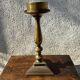 Ancient altar candle holder, bronze candle spike.