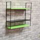 vintage steel string shelf h49x49x17 in their original condition 1960 to 70