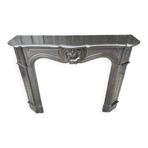 Cheminée de style Louis - marbre noir