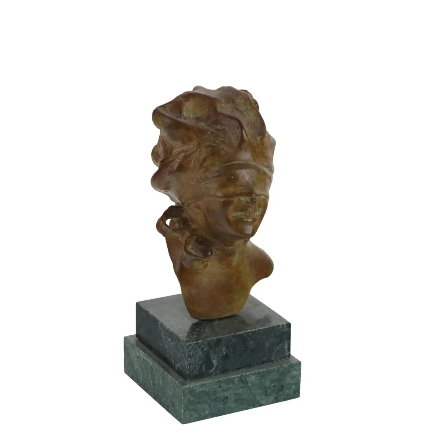 Ancient bronze sculpture by Giuseppe Renda, goddess, 20th century.