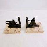 Paire de Serre livres Fabre de la fontaine