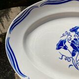 Plat ovale en faïence de Badonviller
