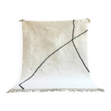 Tapis bérbere blanc décoré 200cmx250cm