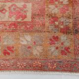 5x9 Red & Cream Antique Vintage Rug 142x267Cm SK 19962