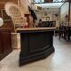 Comptoir de bar incurvé XXème