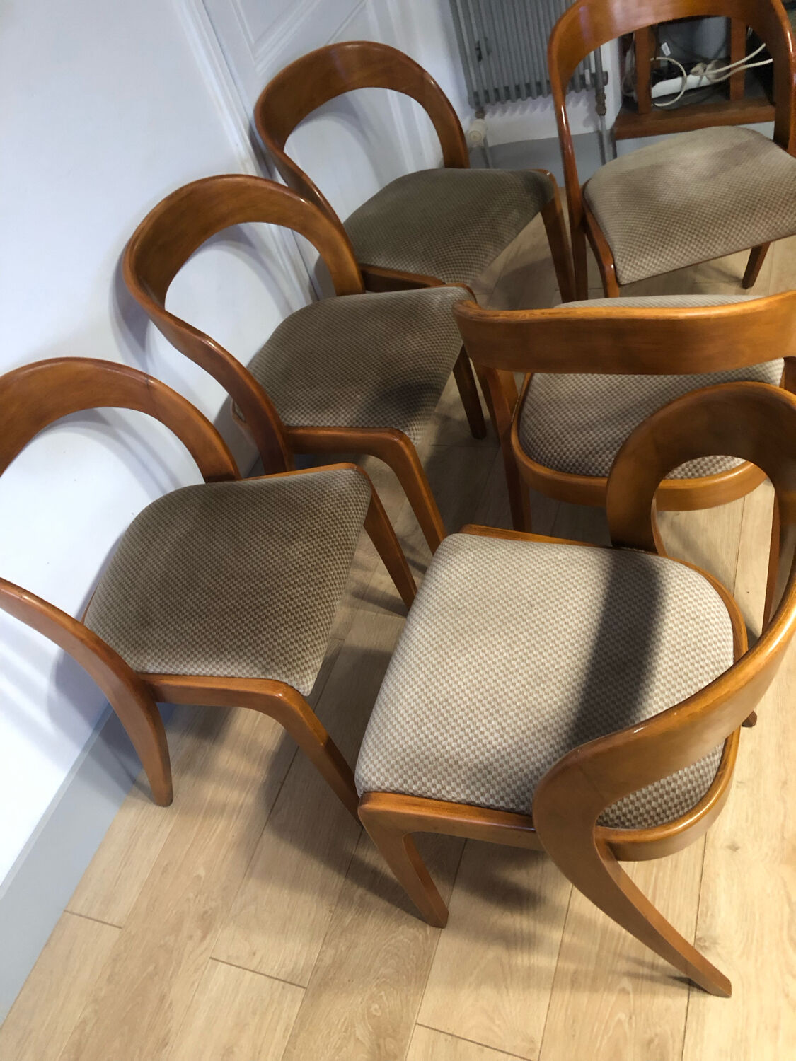 Series 6 vintage chairs baumann modem 14 sled