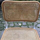 Cesca b32 model chair in white by Marcel Breuer