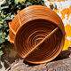 Rare wrapped rattan basket, in the style of Gabriella Crespi / Vivai del Sud.