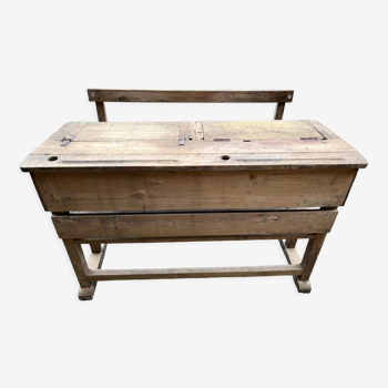 Double patinated school desk