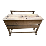 Double patinated school desk