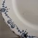 Assiettes ancienne plates " Etrusque " en porcelaine opaque de Gien Terre de Fer