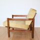 Fauteuil Vintage en Velours Olive, Années 70