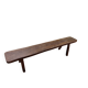 Olavi Hanninen bench solid elm brutalist vintage 1950