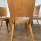 Series of 6 chairs bistro Baumann model Dove year 1950/1960