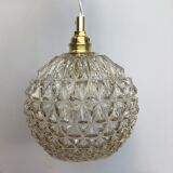 Vintage globe stroller in moulded glass