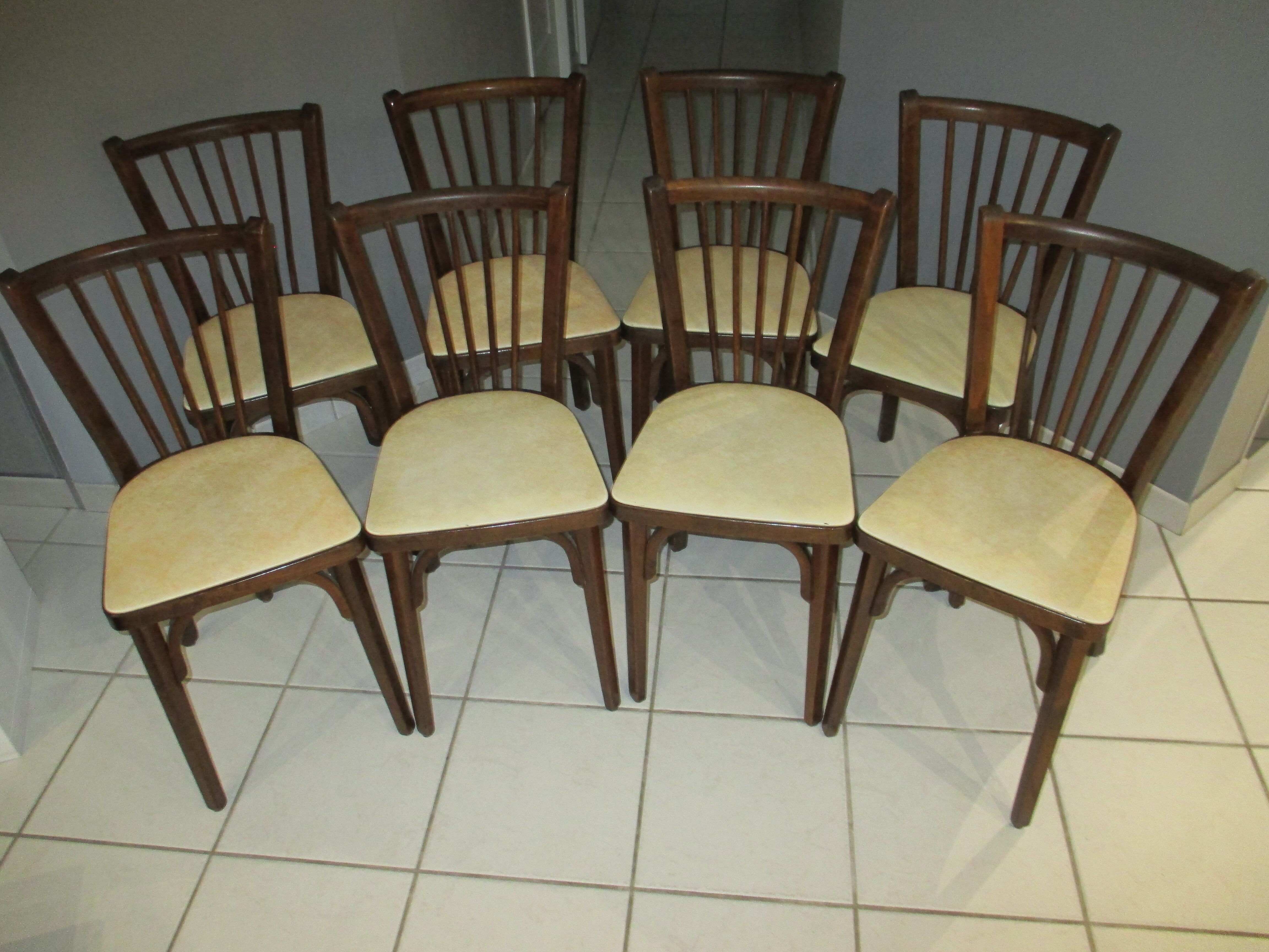 Chaises de bistrot Baumann 1968