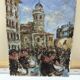 Impressionist Oil Painting on Wood – Semana Santa Tamborada
