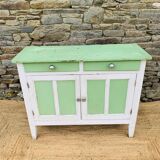 Green and white Parisian buffet