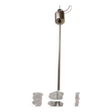 Mid-Century Square Clear Glass Pendant by Kamenicky Senov, 1960's