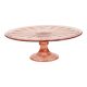 Pink Art Deco Cake Platter / Pastry Dish – Depression Glass