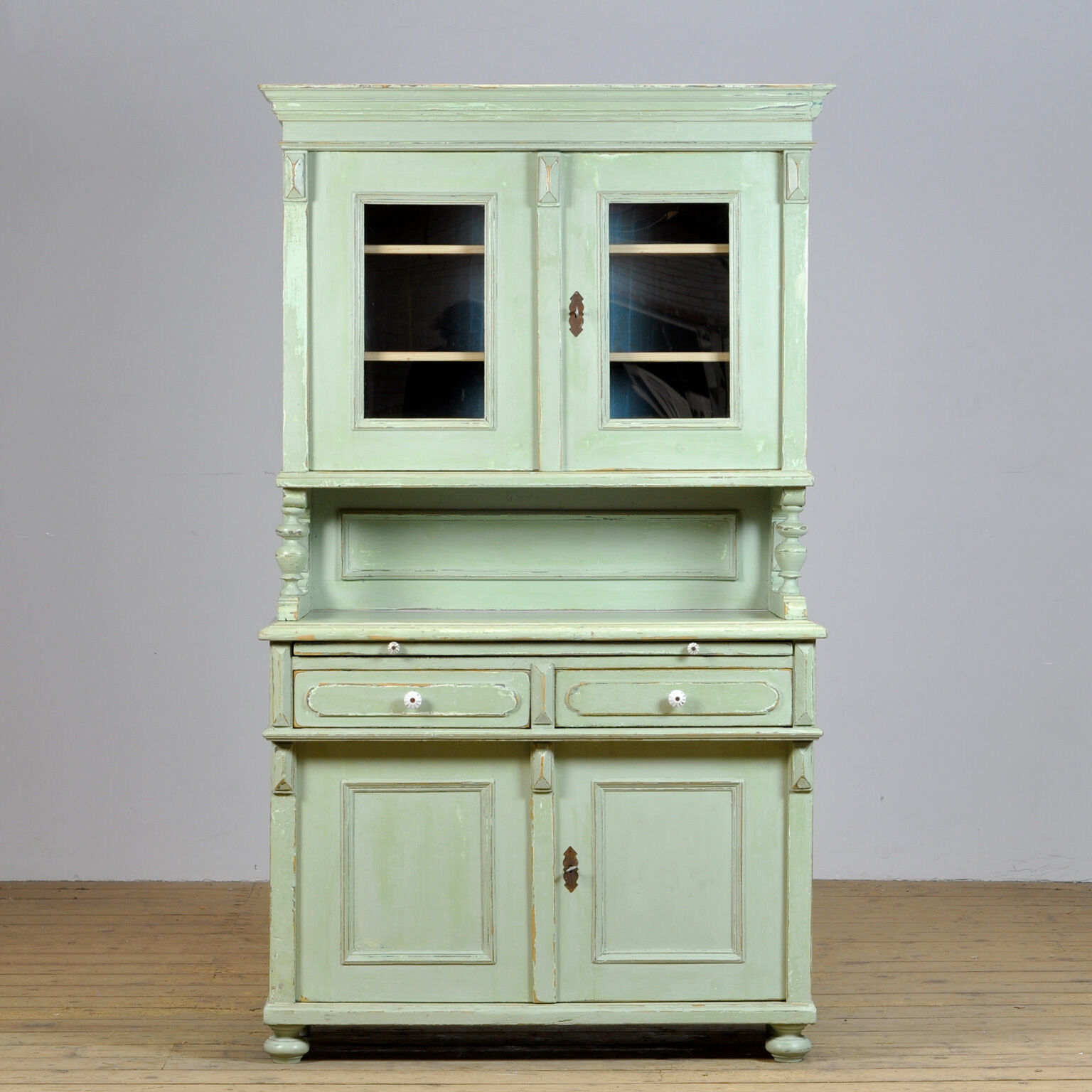 Solid Pine Kitchen Cupboard, 1920's