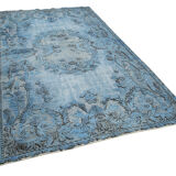tapis Hand-knotted distressed oriental 1980s 170 cm x 300 cm blue rug