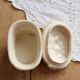 Vintage barbotine sugar bowl / sweet jar blackberry basket