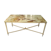 Table basse en onyx années 60/70