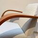 Fauteuil espagnol en hêtre et contreplaqué, années 1990.