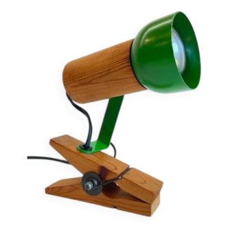 Spot applique orientable sur pince années 70