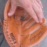Glove and baseball