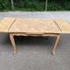 Renovated Louis XV extendable dining table in solid oak 120-200cm