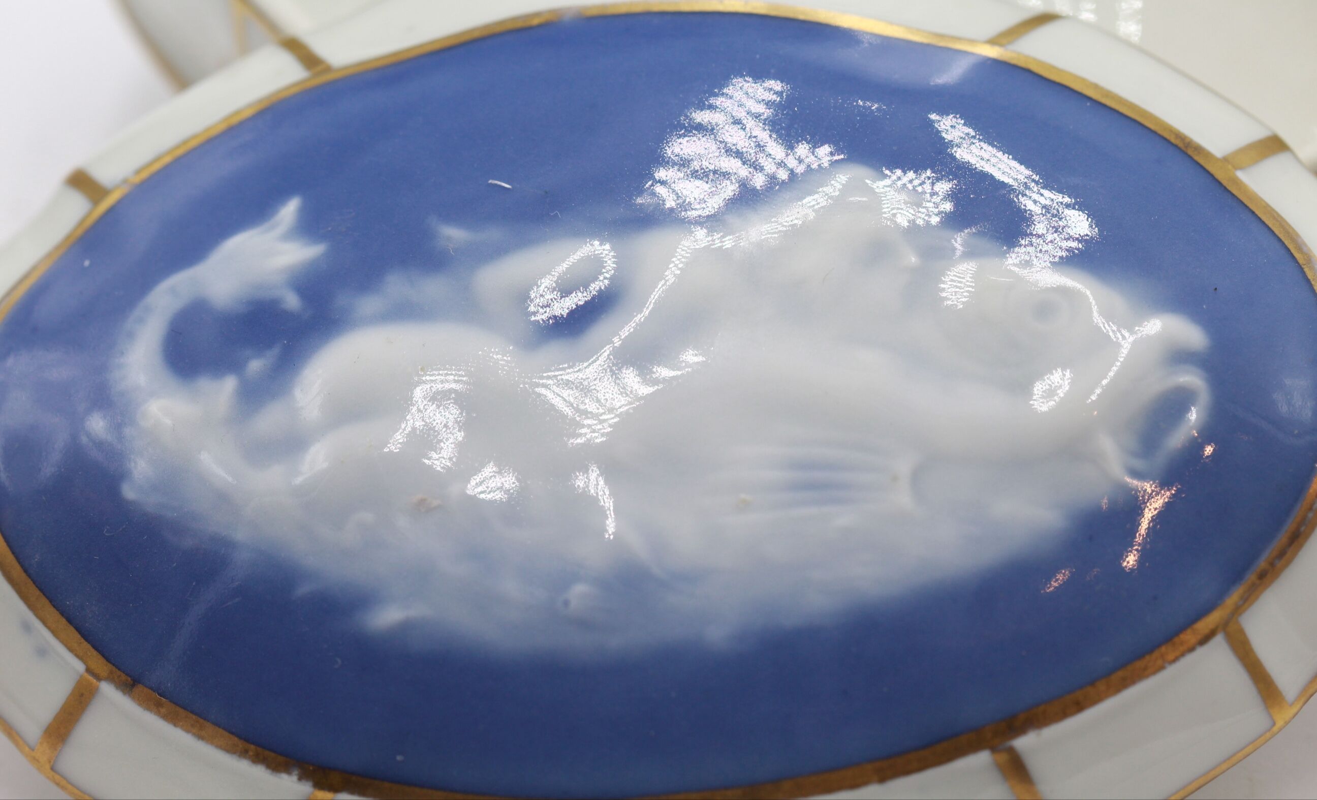 Old limoges porcelain jewelry box