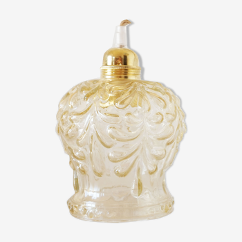 Vintage moulded glass globe lamp