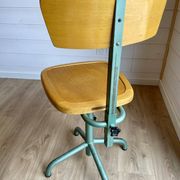 Vintage Stella 1950 school desk and swivel chair set