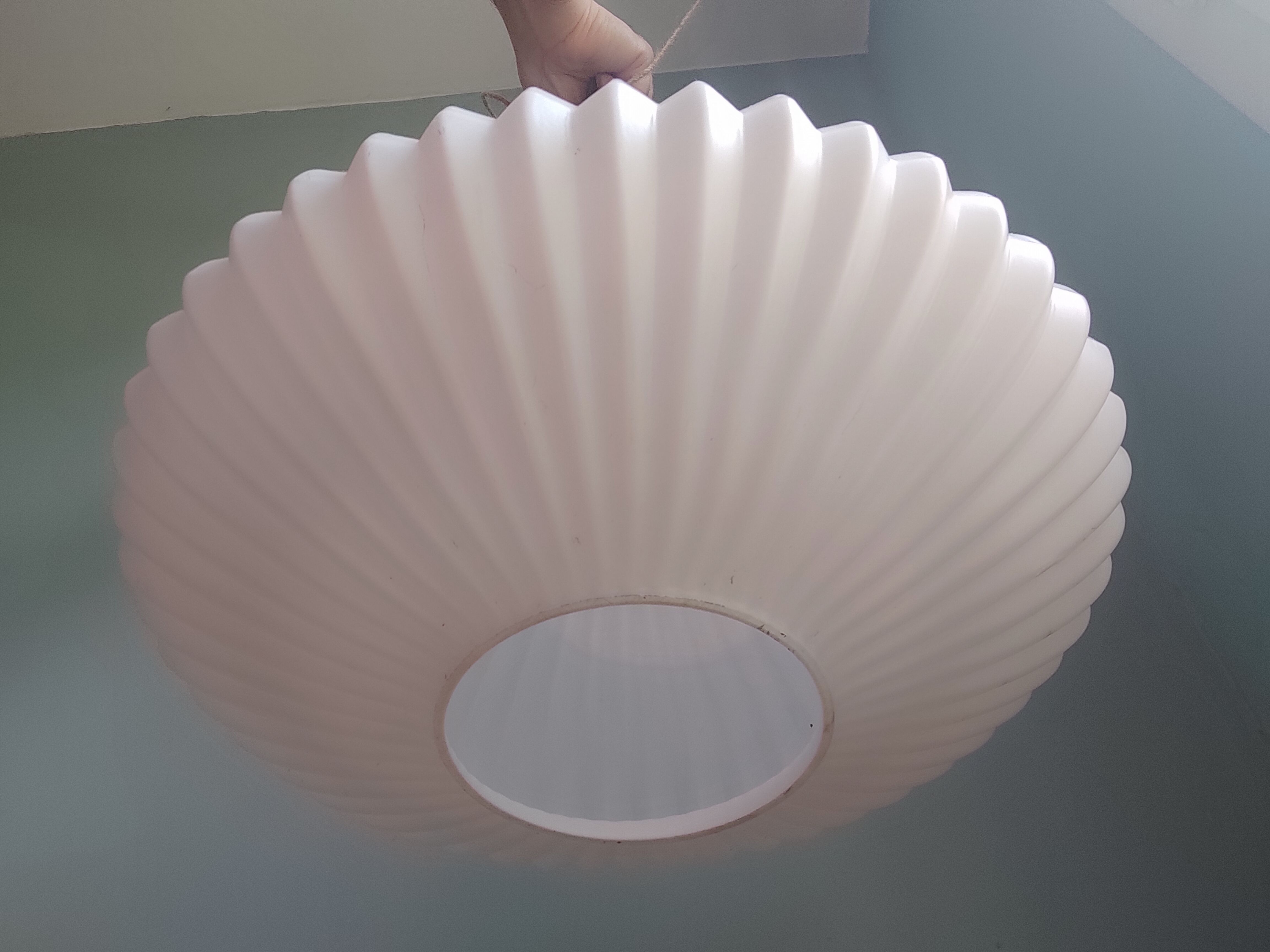 Opaline 50s pendant lamp