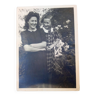 Vintage Photograph, Two Sisters in the Garden, 1940