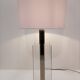 Large stainless steel and plexiglass lamp 1970 france