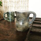 Two brutalist ceramics