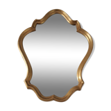 Old golden mirror.