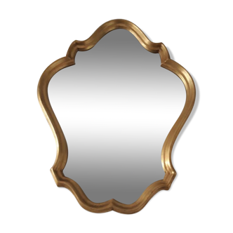 Old golden mirror.