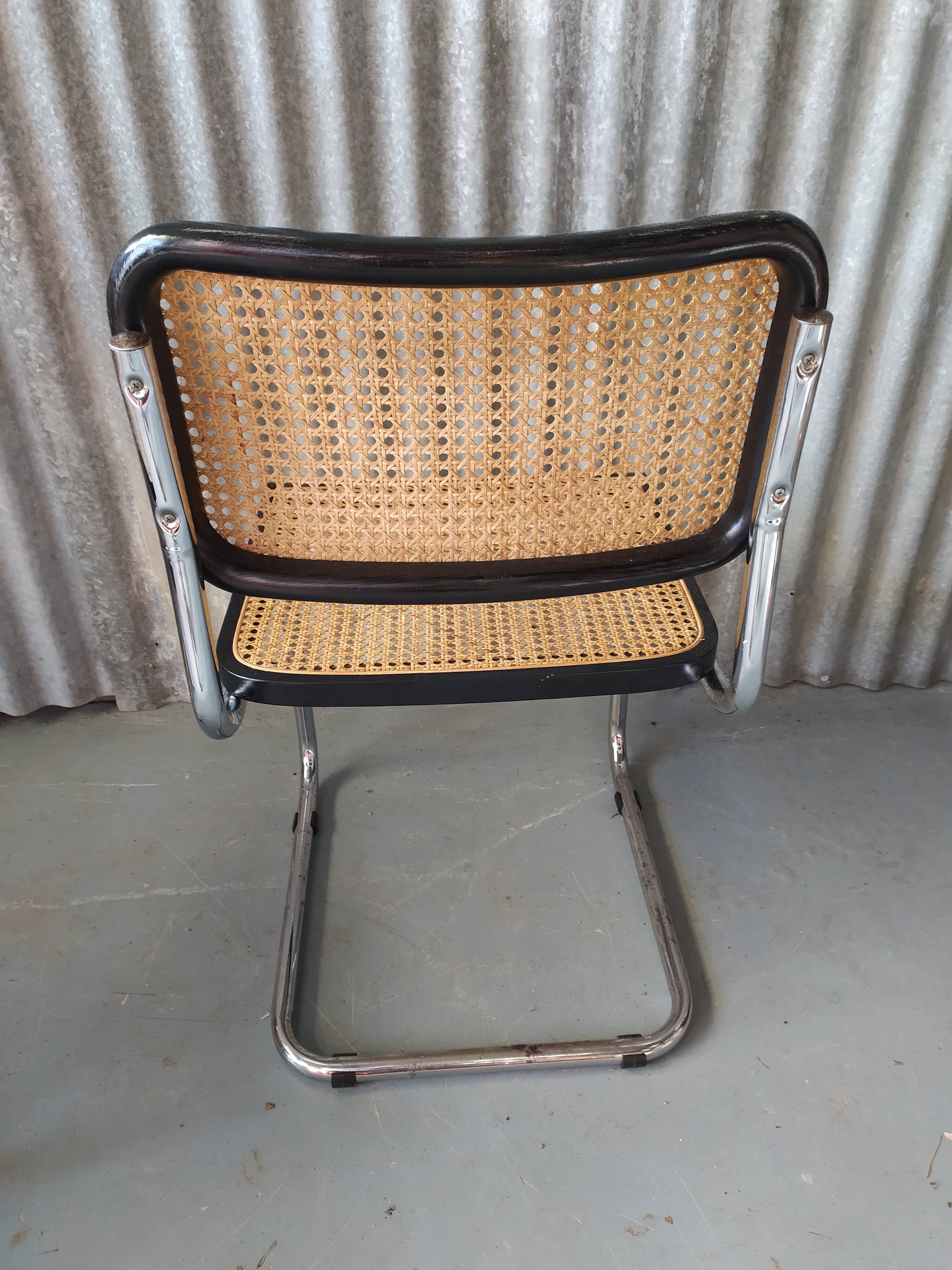 Pair of chairs Cesca B32 Marcel Breuer