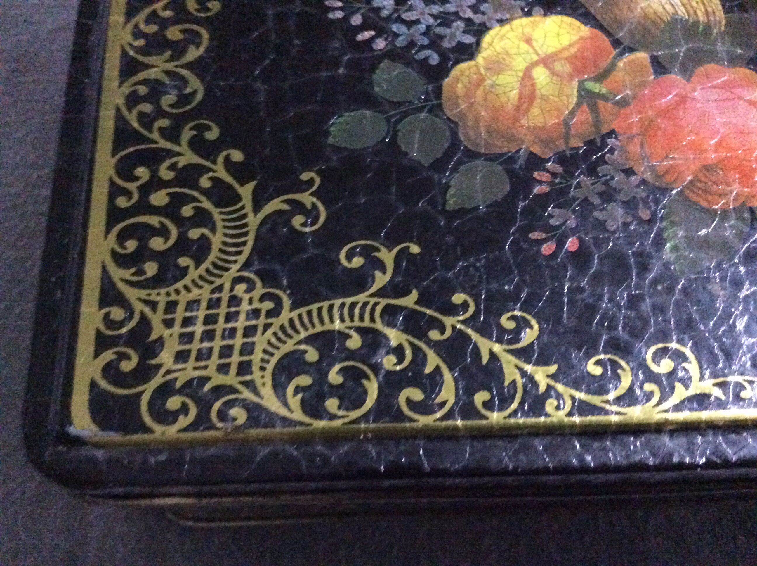 Vintage metal cookie box