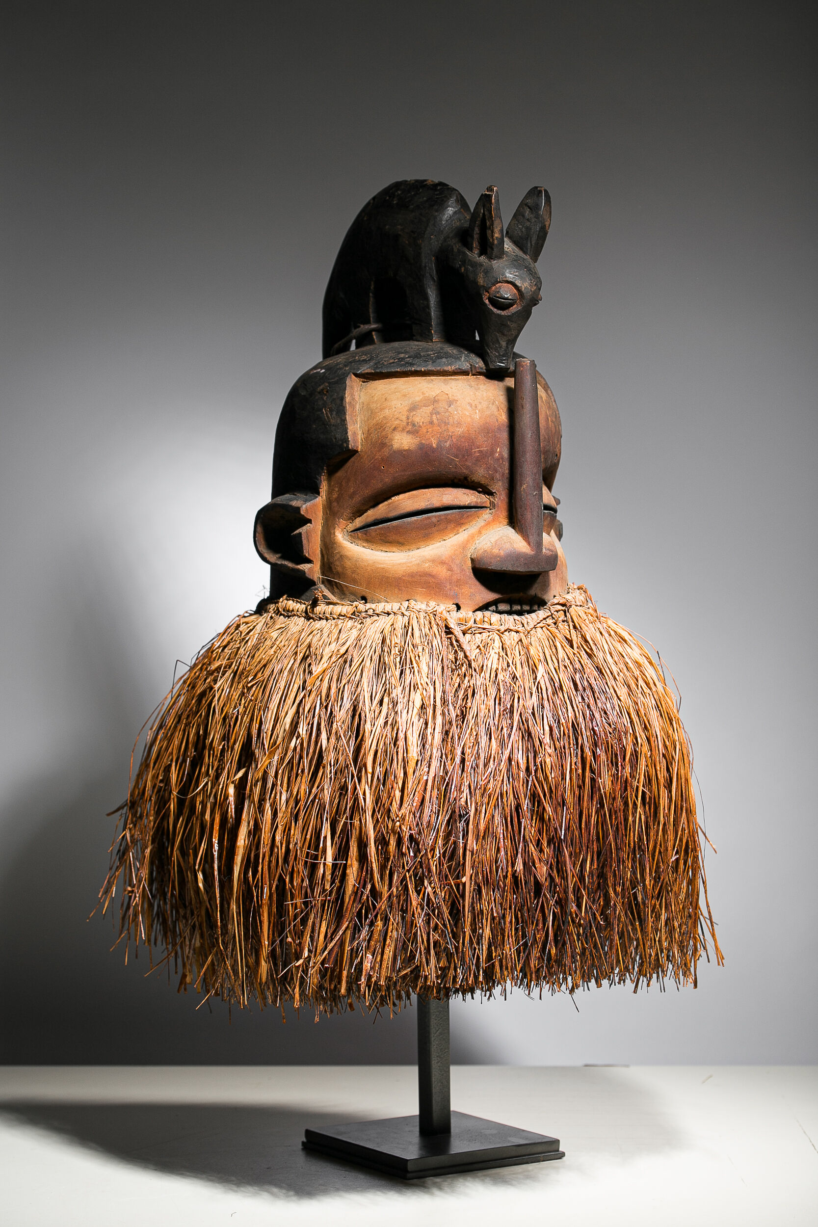 African mask Yaka Suku - Ethnic decoration of Congo