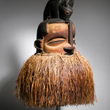 African mask Yaka Suku - Ethnic decoration of Congo