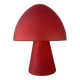 Lampe champignon vintage en verre rouge 