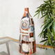 Vase vintage poterie argile 'Craquele Iridescent Pearl'